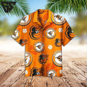 Baltimore Orioles Classic Charm Hawaiian Shirt Baltimore Orioles Classic Charm Hawaiian Shirt