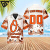 Baltimore Orioles Custom Palm Breeze Hawaiian Shirt