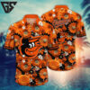 Baltimore Orioles Floral Burst Hawaiian Shirt
