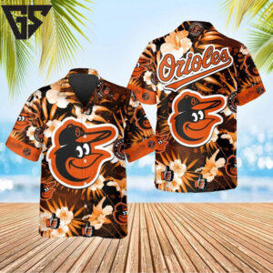 Baltimore Orioles Floral Island Hawaiian Shirt Baltimore Orioles Floral Island Hawaiian Shirt