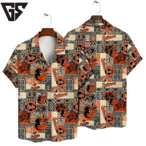 Baltimore Orioles Island Quilt Hawaiian Shirt Baltimore Orioles Island Quilt Hawaiian Shirt