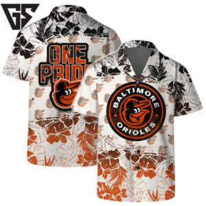 Baltimore Orioles One Pride Tropical Hawaiian Shirt Baltimore Orioles One Pride Tropical Hawaiian Shirt