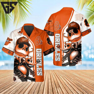 Baltimore Orioles Skull Spirit Hawaiian Shirt Baltimore Orioles Skull Spirit Hawaiian Shirt