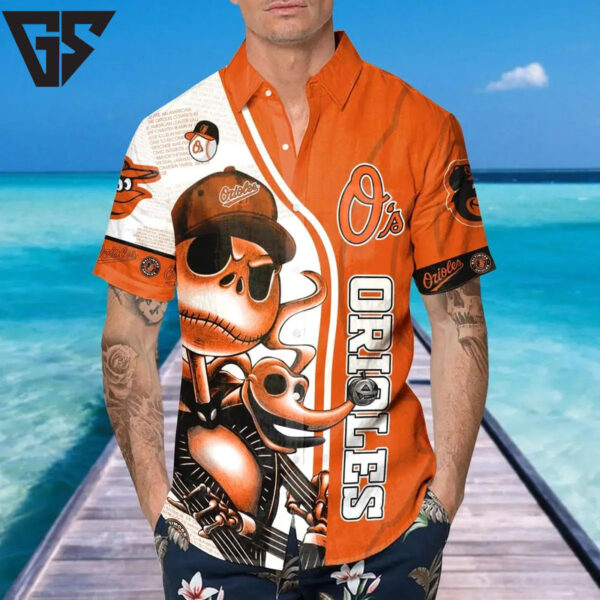 Baltimore Orioles Skull Spirit Hawaiian Shirt