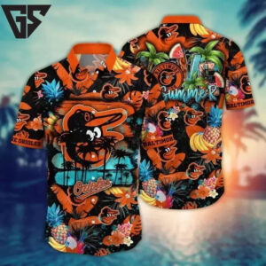 Baltimore Orioles Summer Paradise Hawaiian Shirt Baltimore Orioles Summer Paradise Hawaiian Shirt