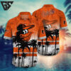 Baltimore Orioles Sunset Palms Hawaiian Shirt