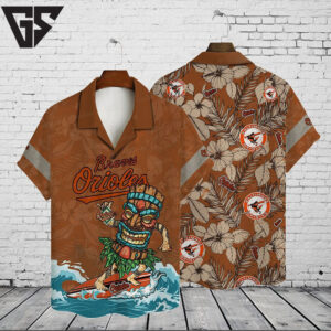 Baltimore Orioles Tiki Vibes Hawaiian Shirt Baltimore Orioles Tiki Vibes Hawaiian Shirt