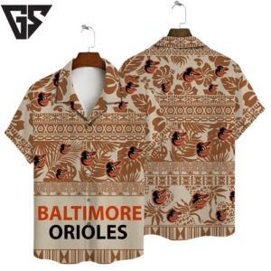 Baltimore Orioles Tribal Pattern Hawaiian Shirt Baltimore Orioles Tribal Pattern Hawaiian Shirt