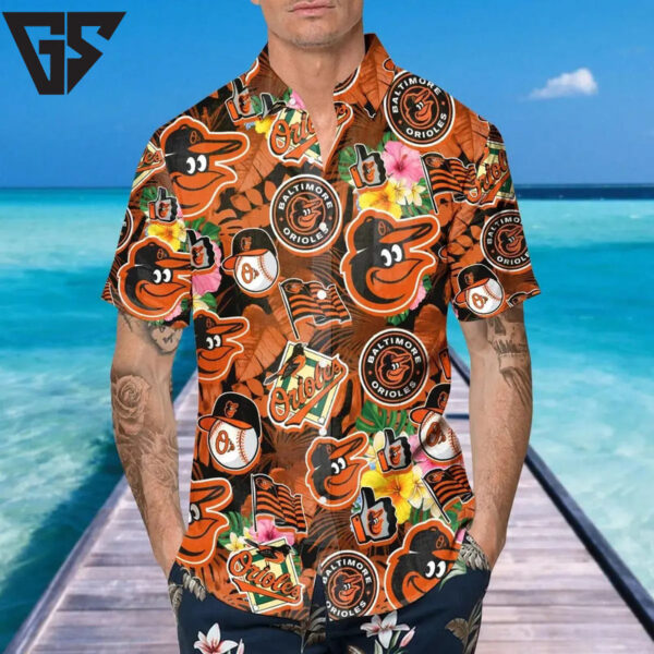 Baltimore Orioles Tropical Celebration Hawaiian Shirt