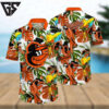 Baltimore Orioles Tropical Parrot Hawaiian Shirt