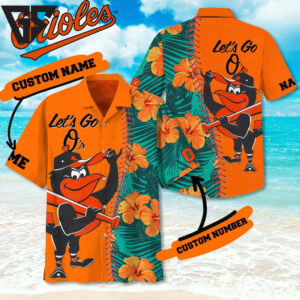 Baltimore Orioles Tropical Swing Custom Hawaiian Shirt Baltimore Orioles Tropical Swing Custom Hawaiian Shirt