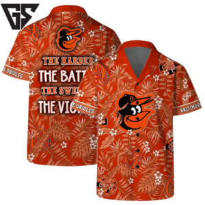 Baltimore Orioles Victory Tropics Hawaiian Shirt Baltimore Orioles Victory Tropics Hawaiian Shirt