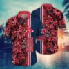 Boston Red Sox Bold Midnight Blooms Hawaiian Shirt