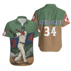 Boston Red Sox David Ortiz Legend Hawaiian Shirt Boston Red Sox David Ortiz Legend Hawaiian Shirt