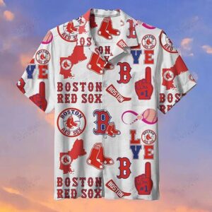 Boston Red Sox Fan Favorites Collage Hawaiian Shirt Boston Red Sox Fan Favorites Collage Hawaiian Shirt