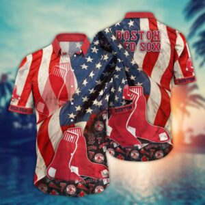Boston Red Sox Vintage American Pride Hawaiian Shirt Boston Red Sox Vintage American Pride Hawaiian Shirt