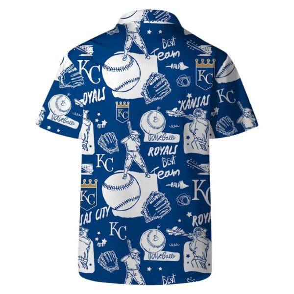 Kansas City Royals Baseball Icons Hawaiian Shirt