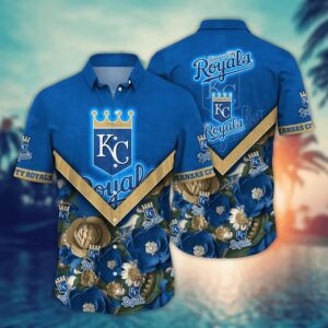 Kansas City Royals Blue & Gold Royal Hawaiian Shirt Kansas City Royals Blue & Gold Royal Hawaiian Shirt