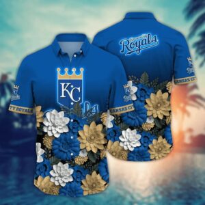 Kansas City Royals Floral Majesty Hawaiian Shirt Kansas City Royals Floral Majesty Hawaiian Shirt