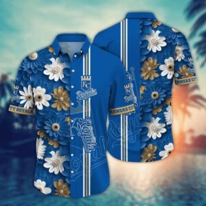 Kansas City Royals Floral Splendor Hawaiian Shirt Kansas City Royals Floral Splendor Hawaiian Shirt