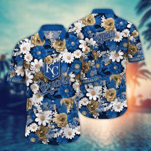 Kansas City Royals Garden Bloom Hawaiian Shirt Kansas City Royals Garden Bloom Hawaiian Shirt