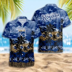 Kansas City Royals Palm Beach Hawaiian Shirt Kansas City Royals Palm Beach Hawaiian Shirt