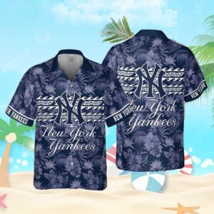 New York Yankees Coastal Paradise Hawaiian Shirt New York Yankees Coastal Paradise Hawaiian Shirt