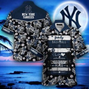 New York Yankees Family Spirit Hawaiian Shirt New York Yankees Family Spirit Hawaiian Shirt