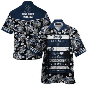 New York Yankees Family Values Hawaiian Shirt New York Yankees Family Values Hawaiian Shirt