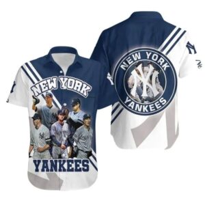 New York Yankees Hall of Fame Hawaiian Shirt New York Yankees Hall of Fame Hawaiian Shirt