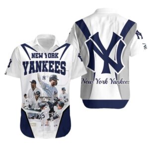 New York Yankees Legends Collage Hawaiian Shirt New York Yankees Legends Collage Hawaiian Shirt