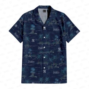 New York Yankees Summer Island Hawaiian Shirt New York Yankees Summer Island Hawaiian Shirt