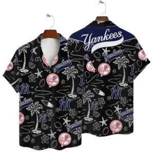 New York Yankees Tropical Adventure Hawaiian Shirt New York Yankees Tropical Adventure Hawaiian Shirt