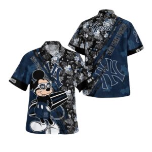 New York Yankees Tropical Mickey Hawaiian Shirt New York Yankees Tropical Mickey Hawaiian Shirt