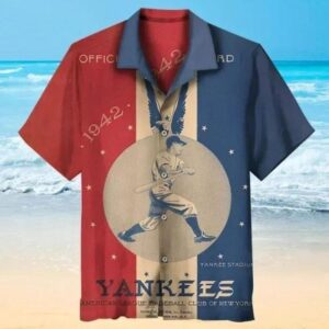 New York Yankees Vintage Heritage Hawaiian Shirt New York Yankees Vintage Heritage Hawaiian Shirt