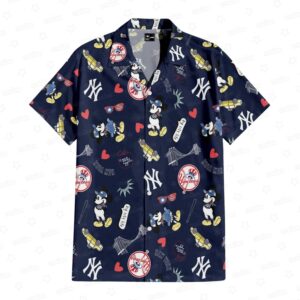 New York Yankees x Mickey Mouse Hawaiian Shirt New York Yankees x Mickey Mouse Hawaiian Shirt