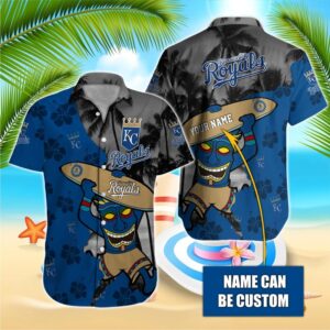 Personalized Kansas City Royals Tiki Surf Hawaiian Shirt Personalized Kansas City Royals Tiki Surf Hawaiian Shirt