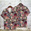 Texas Rangers Heritage Patchwork Hawaiian Shirt