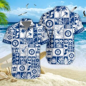 Texas Rangers Island Breeze Hawaiian Shirt Texas Rangers Island Breeze Hawaiian Shirt