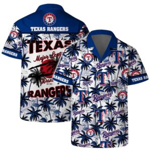 Texas Rangers Sunset League Hawaiian Shirt Texas Rangers Sunset League Hawaiian Shirt