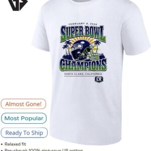 2026 Seattle Seahawks Super Bowl Lx Champions Santa Clara Ca Vintage Logo T-Shirt