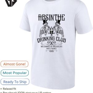 Absinthe Paris France Vintage Beer Drinking Club T-Shirt