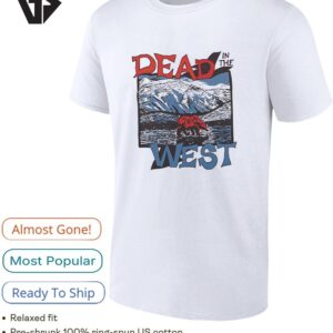 Dead In The West Vintage Bear Mountain Landscape T-Shirt