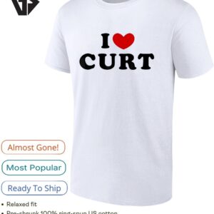 I Love Curt Heart Shape T-Shirt