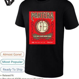 Pantera Istanbul Turkey 2026 Show First Time Playing At Atakoy Marina Arena On July 12 2026 T-Shirt