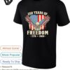 Patriot Pride 250 Years Of Freedom 1776 2026 T-Shirt