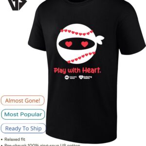 Pitching Ninja Play With Heart T-Shirt