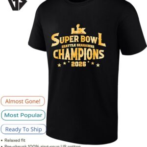 Seattle Seahawks 2026 Super Bowl Lx Champions Classic T-Shirt