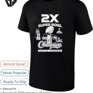 Seattle Seahawks 2x Super Bowl Lx Champions 2026 NFL T-Shirt