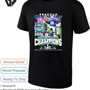 Seattle Seahawks Beat New England Patriots Super Bowl Lx Champions Firework T-Shirt